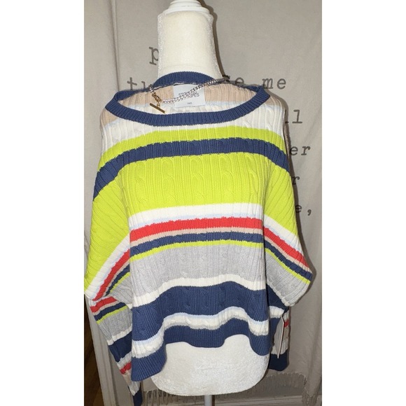 Stitches + Stripes Marine Multi Stripe Sweater Small NWT New Collection 2024 - Picture 1 of 5
